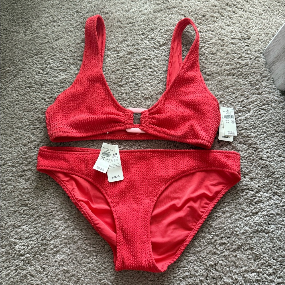 Aerie Red Bikini Bathing Suit